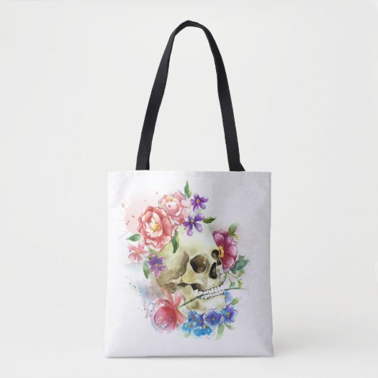 Floral Skull Dia de los Muertos | Tote bag (Voorkant)