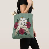 Floral Skull Dia de los Muertos | Tote bag (Dichtbij)