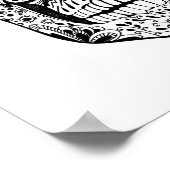 Floral Skull Doodle 2 Poster (Hoek)