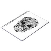 Floral Skull Doodle Notitieboek (Linkerzijde)