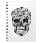 Floral Skull Doodle Notitieboek (Voorkant)