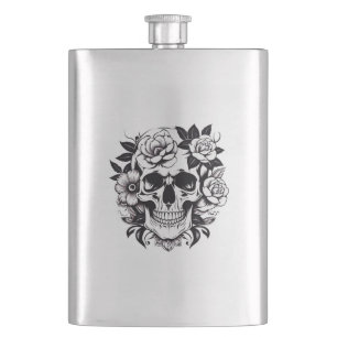 Floral Skull Flacon