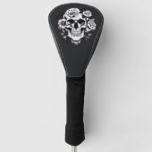 Floral Skull Golfheadcover (Voorkant)