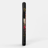 Floral Skull Gothic Pagan Monogram Initialen Case-Mate iPhone Case (Achterkant/rechts)