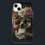Floral Skull Gothic Pagan Monogram<br><div class="desc">Mooie bloemen rondom deze menselijke schedel maken het een mooie gothic pagan. Ideaal voor heksen,  shamans,  pagans,  Norse,  punk,  wicca,  occultisten en tovenaars in de tovenarij. Pas aan met uw monogram initiaal.</div>