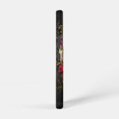 Floral Skull Gothic Pagan Samsung Galaxy Hoesje (Rechterkant)