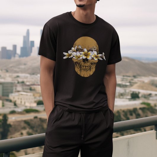Floral Skull Gothic Vibes T-Shirt