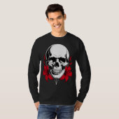 Floral Skull Graphic Design T-shirt (Voorkant volledig)