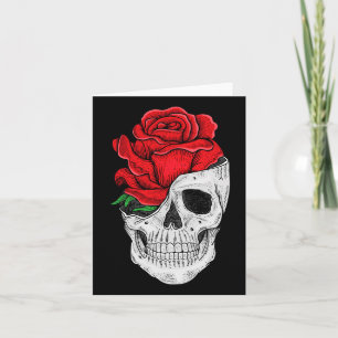 Floral Skull Graphic T - shirts - Halloween Floral Kaart
