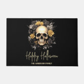 Floral Skull Halloween Deurmat (Voorkant)
