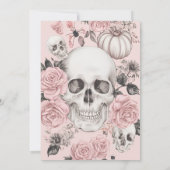 Floral Skull Halloween Kaart (Achterkant)