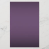 Floral Skull Halloween Party Paars Flyer (Achterkant)