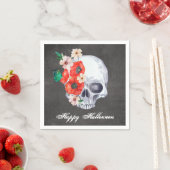 Floral Skull Halloween Servet (Insitu)