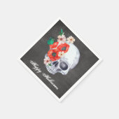 Floral Skull Halloween Servet (Hoek)