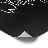 Floral Skull Halloween Vrijgezellenfeest Welkomstt Poster (Hoek)