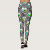 FLORAL SKULL LEGGINGS (Achterkant)