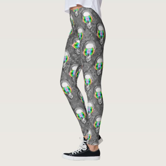 FLORAL SKULL LEGGINGS (Links)