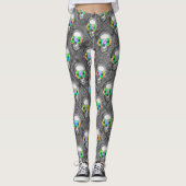 FLORAL SKULL LEGGINGS (Voorkant)
