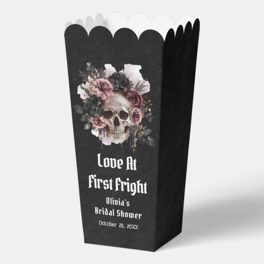 Floral Skull Love bij First Fright Vrijgezellenfee Bedankdoosjes (Voorkant)