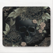 Floral Skull Mousepad Muismat (Voorkant)