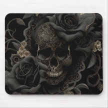 Floral Skull Muismat
