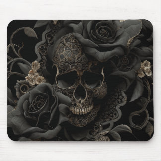Floral Skull Muismat