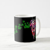 Floral Skull-ontwerp Koffiemok (Voorkant rechts)