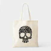 Floral Skull Pattern Canvas tas (Voorkant)