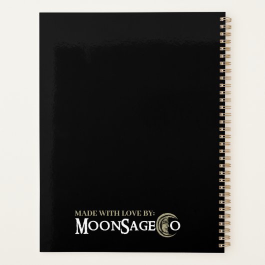 Floral Skull Planner (Achterkant)