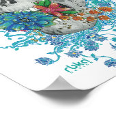 Floral Skull Poster (Hoek)