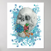 Floral Skull Poster (Voorkant)