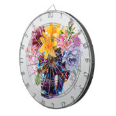 "Floral Skull Radiance" Dartbord (Voorkant Rechts)