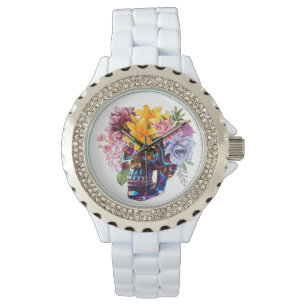 FLORAL SKULL RADIANCE HORLOGE