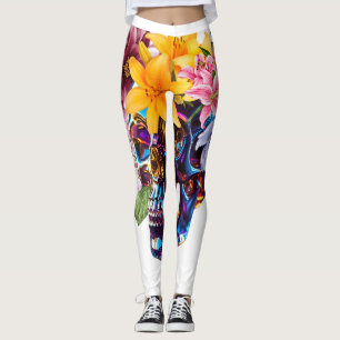 FLORAL SKULL RADIANCE LEGGINGS