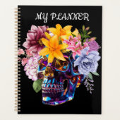 "Floral Skull Radiance" Planner (Voorkant)