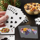 "Floral Skull Radiance" Pokerkaarten (Insitu)