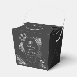 Floral Skull RIP Twenties 30th Birthday Party Bedankdoosjes