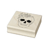 Floral Skull Rubberstempel (Stempel)