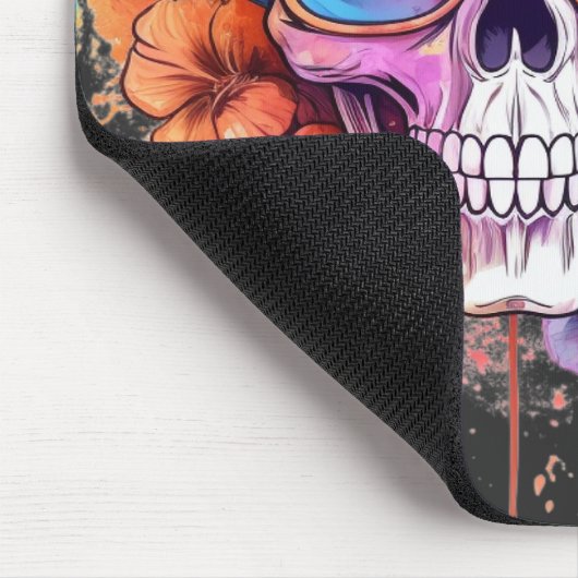 Floral Skull Shades Muismat (Hoek)