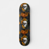 Floral Skull Skateboard (Voorkant)