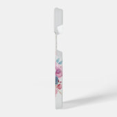 Floral Skull telefoonhoesje, Gothic iPhone Hoesje iPhone 14 Hoesje (Linkerkant)