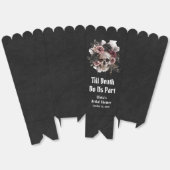 Floral Skull Till Death Do Us Part Vrijgezellenfee Bedankdoosjes (Ongevouwen)