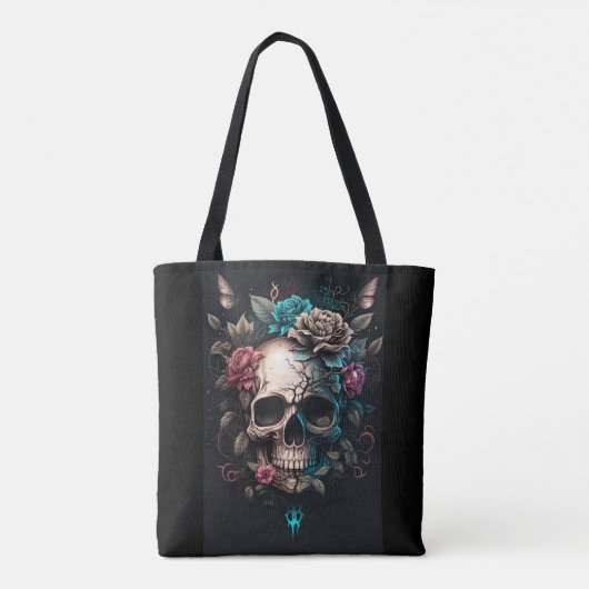 Floral Skull Tote Bag (Achterkant)