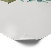 Floral Skull Unieke kunstwerk Perfect Poster (Hoek)