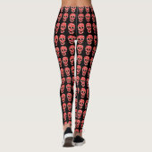 Floral Skull Women's Leggings (Achterkant)