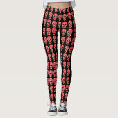 Floral Skull Women's Leggings (Voorkant)