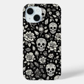 Floral Skulls Case-Mate iPhone Case (Achterkant)