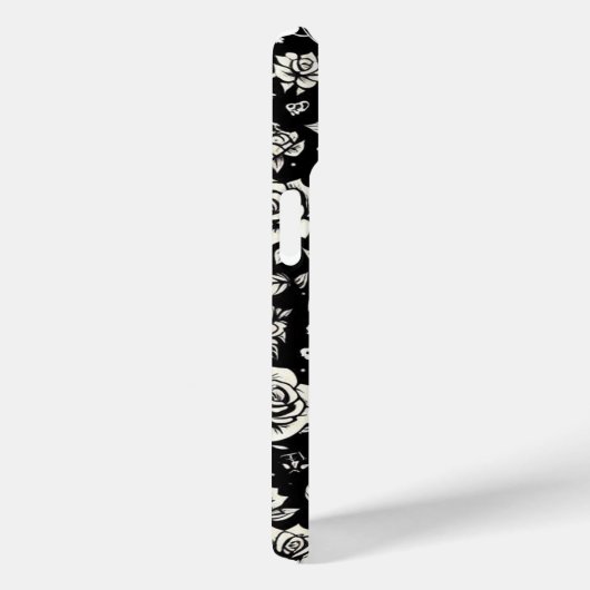 Floral Skulls Case-Mate iPhone Case (Achterkant / Rechts)