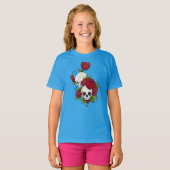 Floral Skulls Dia de los Muertos | SHIRT SLEEVE (Voorkant volledig)