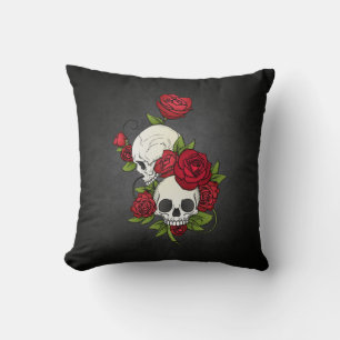 Floral Skulls Dia de los Muertos   Sierkussens Kussen